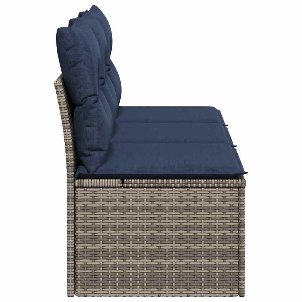 Garden Sofa 7 pcs Grey and beige 165 x 62 x 69 cm Poly rattan
